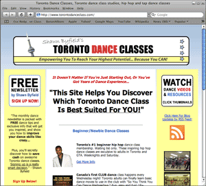 Toronto Dance Class Website is alive!